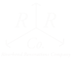 Riverbend Renovations White Transparent Logo