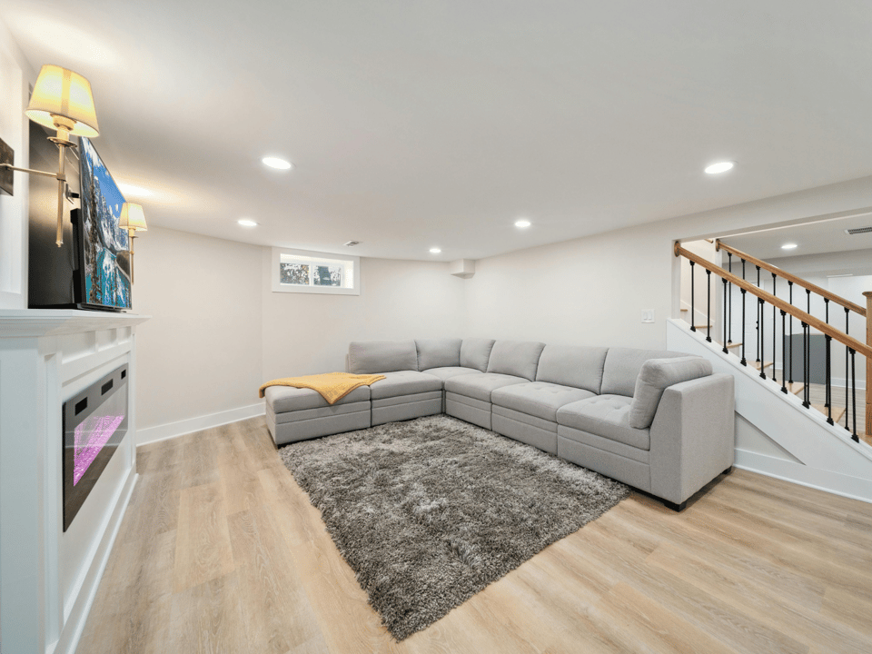 Basement Remodel Stock